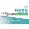 Assmann Electronic DIGITUS DK-1843-VH-1 CAT 8.2 S-FTP diegimas. kabelis 2000MHz AWG 22/1 Dca 100m žiedas simplex žalias