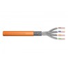 Assmann Electronic DIGITUS Montavimo kabelis kat.7 S/FTP Dca vientisas laidas AWG 23/1 LSOH 50m oranžinis folija