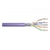 Assmann Electronic DIGITUS montavimo kabelis cat.6, F/UTP, Dca, vientisas laidas, AWG 23/1, LSOH, 100m, violetinis, folijuotas