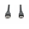 Kabelis USB Digitus Lightning - USB-A 1 m Juodas (AK-600110-010-S)