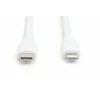 „Digitus Silicone USB-C“ – „Lightning“ laidas, USB 2.0 60W, MFI sertifikuotas, 2m Baltas