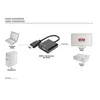 Assmann Electronic DIGITUS keitiklis HDMI į VGA HDMI A kištukas prie VGA jungties 3,5 mm garso lizdas juodas