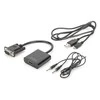 Assmann Electronic DIGITUS VGA į HDMI konverteris + garso 3,5 mm Full HD 1080p kabelio tipas 15 cm juodas