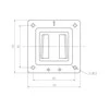Assmann Electronic DIGITUS universalus sieninis laikiklis monitoriams iki 69 cm 27 colių juodas iki 18Kg Vesa 75x75 ir 100x100mm
