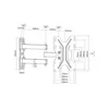 Assmann Electronic DIGITUS universalus sieninis laikiklis 3D 48cm 19colių iki 107cm 42 sp. maks.30kg VESA 75x75 100x100 200x200 juodas