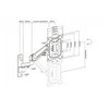 Laikiklis Assmann Electronic DIGITUS Single Gas Spring Monitorius Wall Mount 43inch 23vkg max juodas