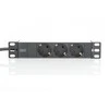 Assmann Electronic DIGITUS Outlet stripe 3x 10Inch 4000W 16A juodas su montavimo komplektu