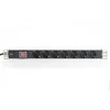 Assmann Electronic DIGITUS 19inch Outlet stripe 7x su įjungimo/išjungimo jungikliu juodas 16A 4000W Alu