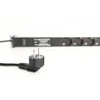 Assmann Electronic DIGITUS 1U Aliuminio PDU Montuojamas ant stovo 16A 4000W 250VAC 50/60Hz 7x lizdas CEE 7/7 2m kabelis CEE 7/7 kištukas