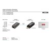 Assmann Electronic DIGITUS Mini HDMI prailginimo rinkinys Full HD 50m Cat6/6A/7 maitinamas per Micro USB laidą juodas