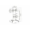 Laikiklis Digitus Skaitmenas | Grindinis stovas | DA-90447 | Vežimėliai ir stovai | 37-70 " | Maksimalus svoris (keliamoji galia) 50 kg | Juodas