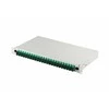 Art Assmann Electronic DIGITUS Šviesolaidinis jungiklis / FO patch panelis su įranga 19inch 1U 24x SC APC dx OS2 pigtails dėklo adapteriai pilkas