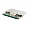 Art Assmann Electronic DIGITUS Šviesolaidinis jungiklis / FO patch panelis su įranga 19inch 1U 24x SC APC dx OS2 pigtails dėklo adapteriai pilkas