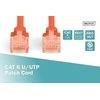 DIGITUS UTP LAN kabelis, patch 6 cat, 0.5m, raudonas, 2xRJ45, DK-1617-005/R