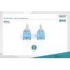Assmann Electronic DIGITUS CAT 5e U-UTP patch kabelis PVC AWG 26/7 ilgio 0,25m spalvotas pilkas
