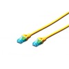 Assmann Electronic DIGITUS CAT 5e U-UTP patch kabelis PVC AWG 26/7 ilgis 2 m spalva geltona