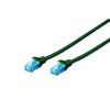 Assmann Electronic DIGITUS CAT 5e U-UTP patch kabelis PVC AWG 26/7 ilgis 2 m spalva žalias