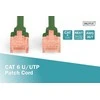 Assmann Electronic DIGITUS CAT 6 U-UTP pataisomasis kabelis PVC AWG 26/7 ilgis 0,5 m spalva žalias