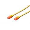 Assmann Electronic DIGITUS CAT 6 U-UTP patch kabelis PVC AWG 26/7 ilgis 2m geltona spalva