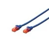 Assmann Electronic DIGITUS CAT 6 U-UTP patch kabelis PVC AWG 26/7 ilgis 2m spalva mėlynas