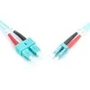 Assmann Electronic „Assmann“ elektroninis DIGITUS šviesolaidinis pataisomasis laidas LC į SC daugiamodis 50/125 m dvipusis ilgis, 1 m klasė OM3