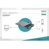 Assmann elektroninis DIGITUS nešiojamojo kompiuterio stalas iki 17 colių mobiliojo lizdo pelės kilimėlis