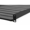Assmann Electronic DIGITUS TN-19-550-1U-BK DIGITUS Lentynėlė fiksuotam montavimui 483mm 19 RACK 1U 550cm juodas