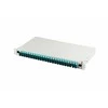 A-Lan FO patch panelė su įranga 19'' 1U, 24x SC dx, OM3, adapteriai, išplečiama, pilka