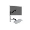 Assmann Electronic DIGITUS monitorius ir klaviatūros tvirtinimas prie sienos iki 27 colių dujų spyruoklinis laikiklis maks. 8KG VESA 75x75mm 100x100mm