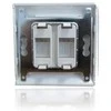 Digitus Ramka 80x80mm su adapterami 2x 22,5mm 2x Keystone
