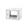 Assmann Electronic ASSMANN CL-19 04U Sieninė spintelė 19 4U 568x350 stiklinės durys RAL7035