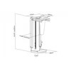 Laikiklis Digitus PC Table Mount | DA-90411 | 30-51 cm | Steel | Juodas