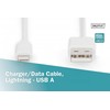 DIGITUS USB-A prie Lightning MFI C89, 2M | Skaitmenas