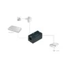 Assmann Electronic DIGITUS PoE energijos dėžutė pasyvi 1 naudotojui 1xRJ45 LAN 1xDC 1xRJ45 PoE 10/100Mbit/s, skirta 5,5 mm nuolatinės srovės kištukams
