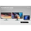 I-TEC universali dviguba 4K Ekrano prijungimo stotelė PD 85W + USB-C įkroviklis 100W