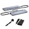 I-tec USB-C metalinė stotelė su maitinimo laidais