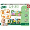 Educa 3 dėlionės BABY SET 3 in 1 2-4 metų