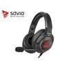 Žaidimų ausinės 7.1 virtual surround Savio VERTIGO su USB jungtimi