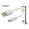 USB Kabelis - Savio CL-125 USB 2.0 1 m Baltas