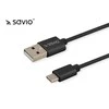 Savio CL-129 USB cable 2 m USB 2.0 USB A USB C Juodas