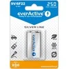 everActive Sidabrinis linija paruošta naudojimui 9V 250mAh akumuliatorius, 1 vnt.