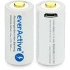everActive USB įkraunamas RCR123A 16340 3,7V 700mAh akumuliatorius su PCM