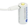 everActive USB įkraunamas RCR123A 16340 3,0V 700mAh akumuliatorius su PCM