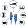 Extralink Kat.6A S/FTP 1m | LAN Patchcord | Varinė vytos poros, 10Gbps