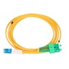 Extralink SC/APC-LC/UPC | Jednomodowy, Duplex, G657A, 3mm, 1m
