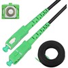 Extralink SC/APC-SC/APC | Komutacinis laidas | Apvalus, kabantis, vienmodis, Simplex, G.657A2, 120 m