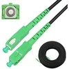 Patchcord Extralink SC/APC-SC/APC | Komutacinis laidas | Apvalus, kabantis, vienmodis, Simplex, G.657A2, 120 m