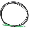 Extralink Patch Cord SC/APC-SC/APC Juodas, Single-mode, Simplex, 3mm, 2m