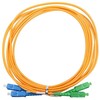 Extralink Patch Cord SC/APC-SC/UPC, Single Mode, Duplex, G657A1, 3mm, 2m