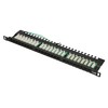 EXTRALINK 0.5U 24 prievadų CAT6 UTP pataisų skydelis